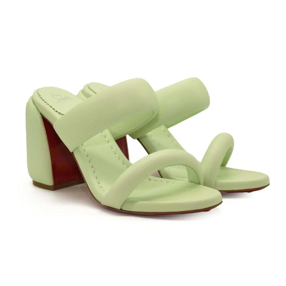 Green Women's Christian Louboutin Inflama Sab Sandals EU 39